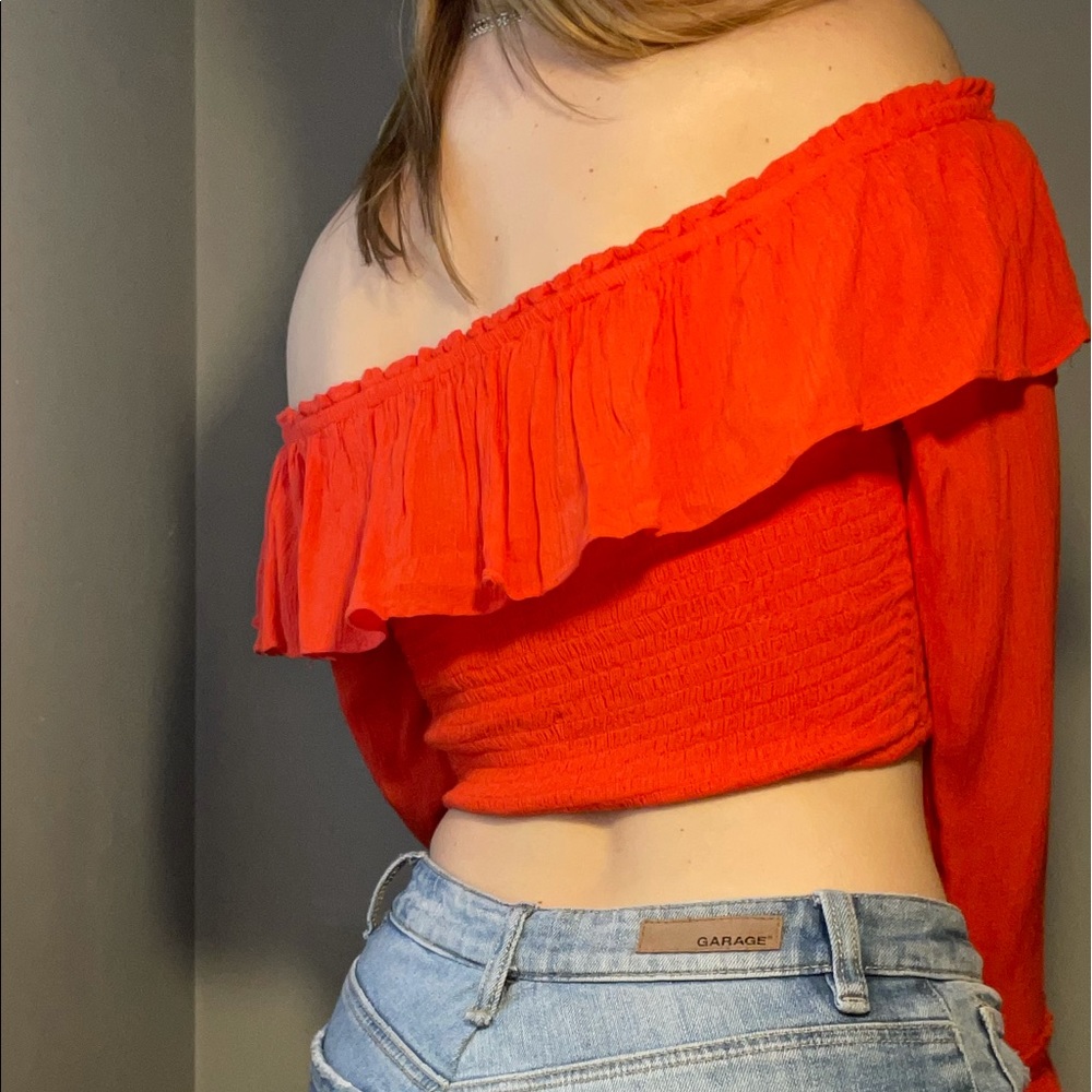 orange boho top🧡 - Picture 2 of 4